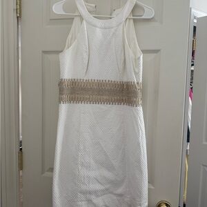 Lilly P White and Gold Women's Dress